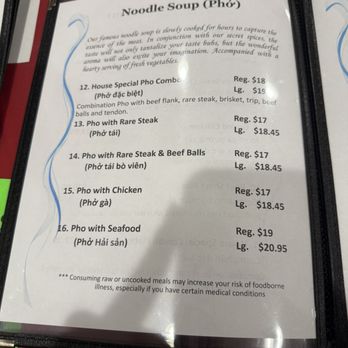 Ocean Pho - Menu - Vietnamese Near Me - Honolulu, Hawaii