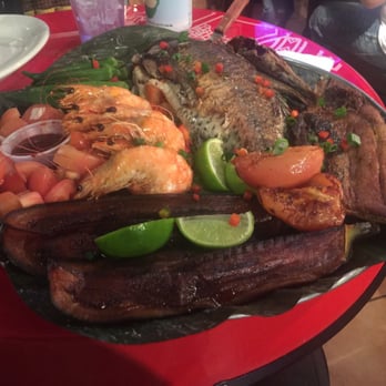 Tapsilog Bistro - Fish platter before - Filipino Near Me - Campbell, California