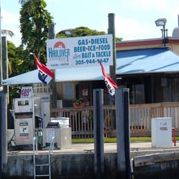 Fueling docks from water front Fueling docks from water front