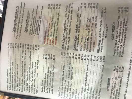 Menu photo 5 The Cooperstown Diner Cooperstown, NY Menu photo 5 The Cooperstown Diner Cooperstown, NY