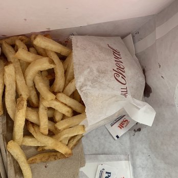 Small Cheval- Wicker Park - Fresh fries ta-go!! No need for the salt or pepper. - Burgers Near Me - Chicago, Illinois Small Cheval- Wicker Park - Fresh fries ta-go!! No need for the salt or pepper. - Burgers Near Me - Chicago, Illinois