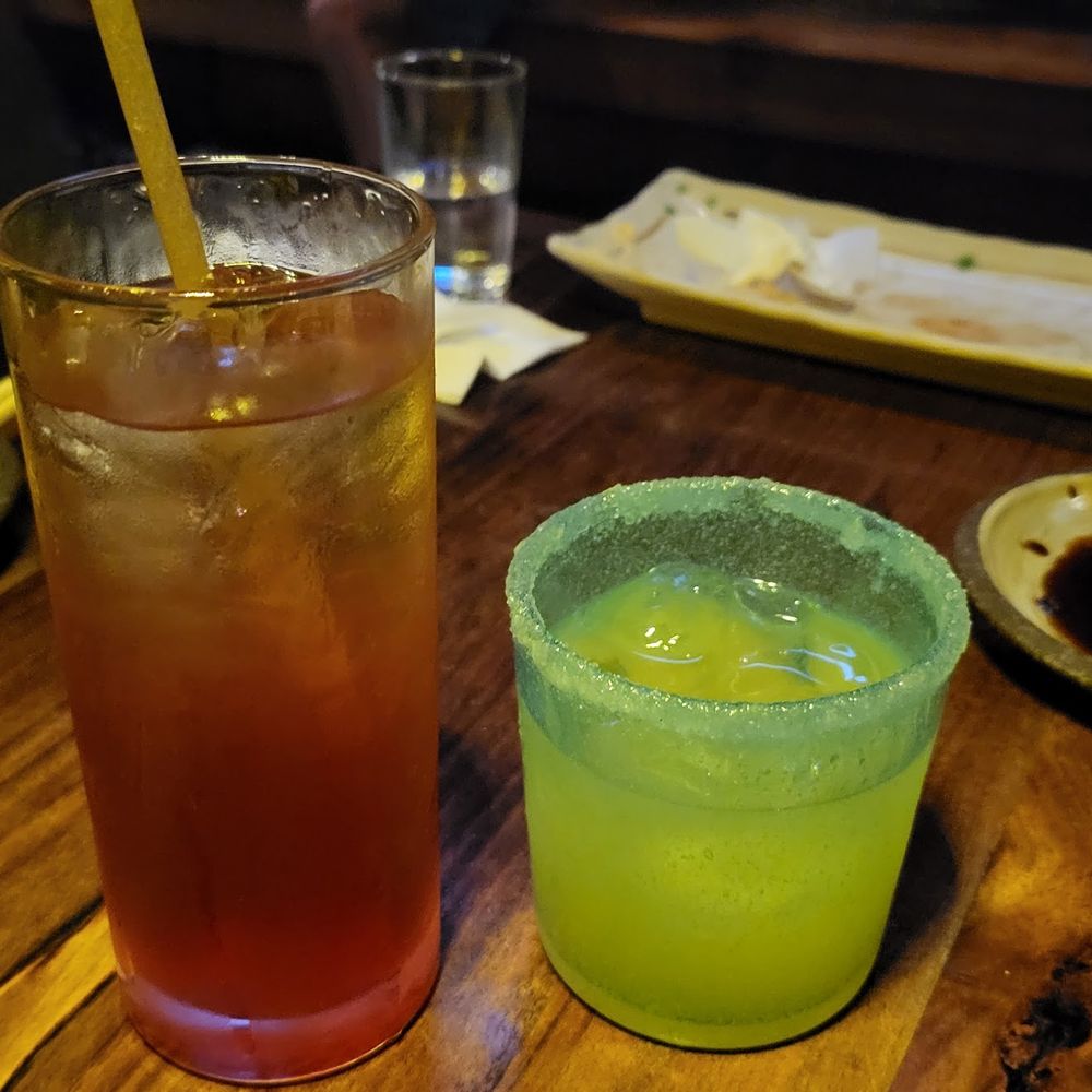 Ippuku - Beniimo Su-hi (Sweet Potato Left). Okinawa paloma (right) - Bars Near Me - Berkeley, California