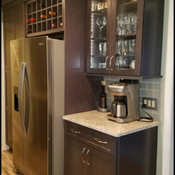 Jemson Renovations and Design - New Jemson Cabinetry Bar area in the kitchen