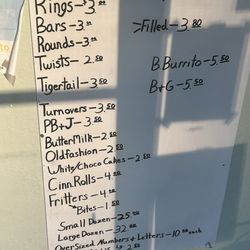 Madd Natters Donuts - Donut prices