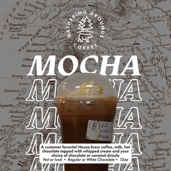 Gathering Grounds Coffee - a cup of mocha - Coffee & Tea Near Me - Stroud, Oklahoma Gathering Grounds Coffee - a cup of mocha - Coffee & Tea Near Me - Stroud, Oklahoma