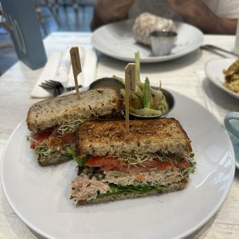 Pura Vida Miami - TUNA SPROUT SANDWICH - Breakfast & Brunch Near Me - Aventura, Florida Pura Vida Miami - TUNA SPROUT SANDWICH - Breakfast & Brunch Near Me - Aventura, Florida