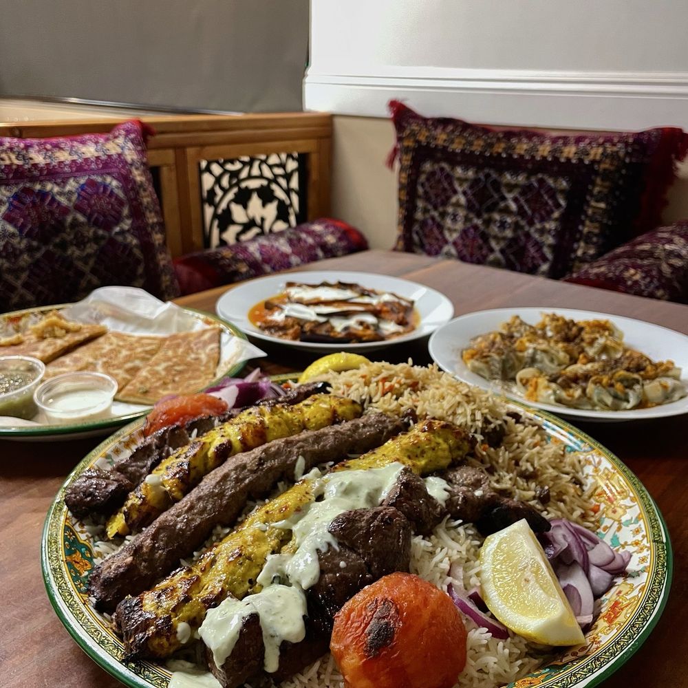 Afghan Kabob House - FAMILY PLATTER FOR 4 GUESTS - Afghan Near Me - Downey, California Afghan Kabob House - FAMILY PLATTER FOR 4 GUESTS - Afghan Near Me - Downey, California