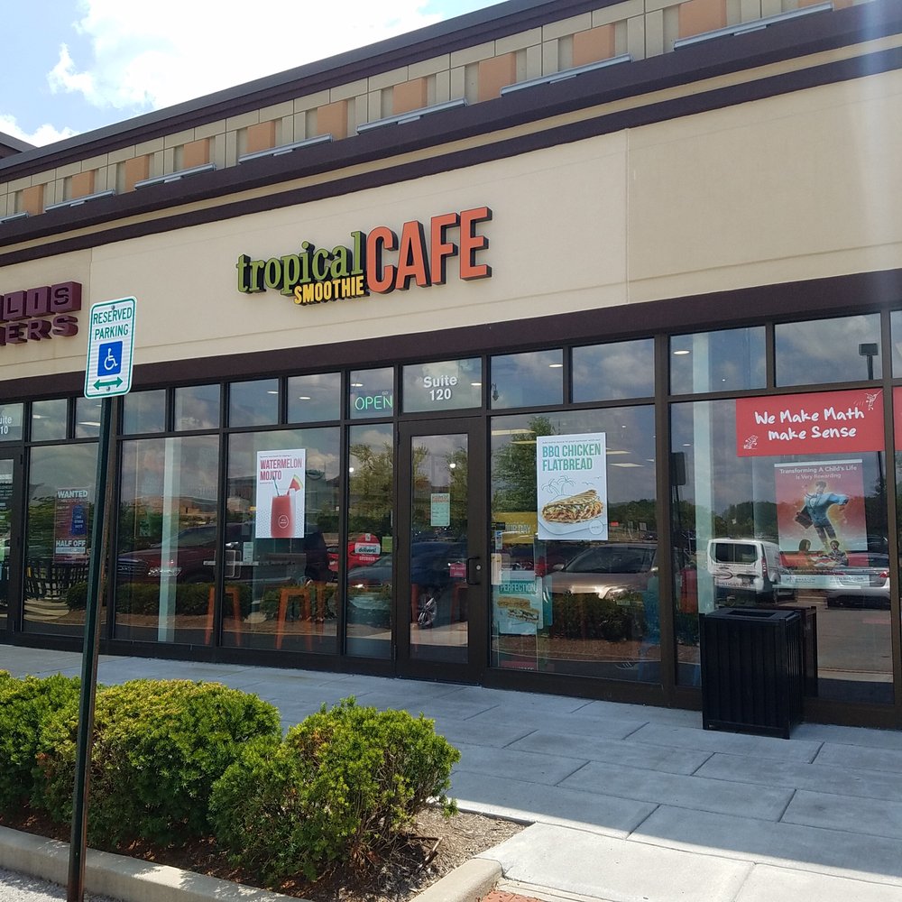Tropical Smoothie Cafe - exterior faces 116th St near Illinois - Fast Food Near Me - Carmel, Indiana