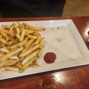 Lucky Beaver Bar & Burger - Dirty bloody plate brought back with just the fries after we had to send back a very undercooked bleeding burger. - American Near Me - Reno, Nevada Lucky Beaver Bar & Burger - Dirty bloody plate brought back with just the fries after we had to send back a very undercooked bleeding burger. - American Near Me - Reno, Nevada