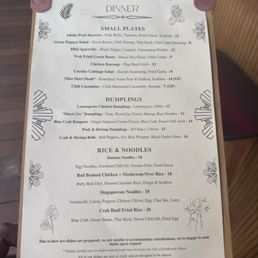 Dinner options