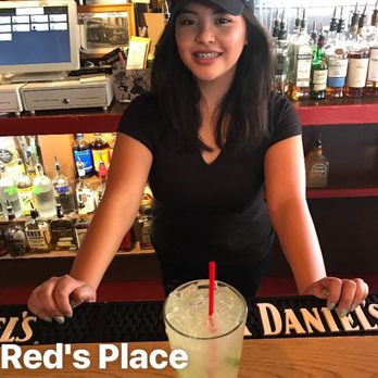 Red's Place - Having the signature Green Rox Margarita. - Dive Bars Near Me - San Francisco, California