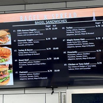 5th Ave Bagelry - Bagel and spread menu - Bagels Near Me - Tustin, California