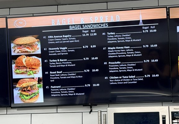 Menu photo 4 5th Ave Bagelry Tustin, CA