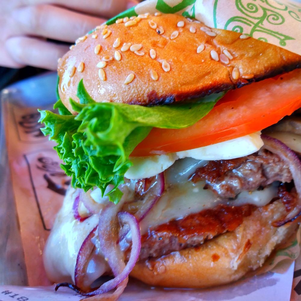Super Duper Burgers - Truffle burger with everything - Burgers Near Me - Concord, California