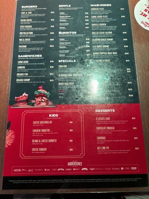Menu photo 6 Senor Frog's Orlando, FL