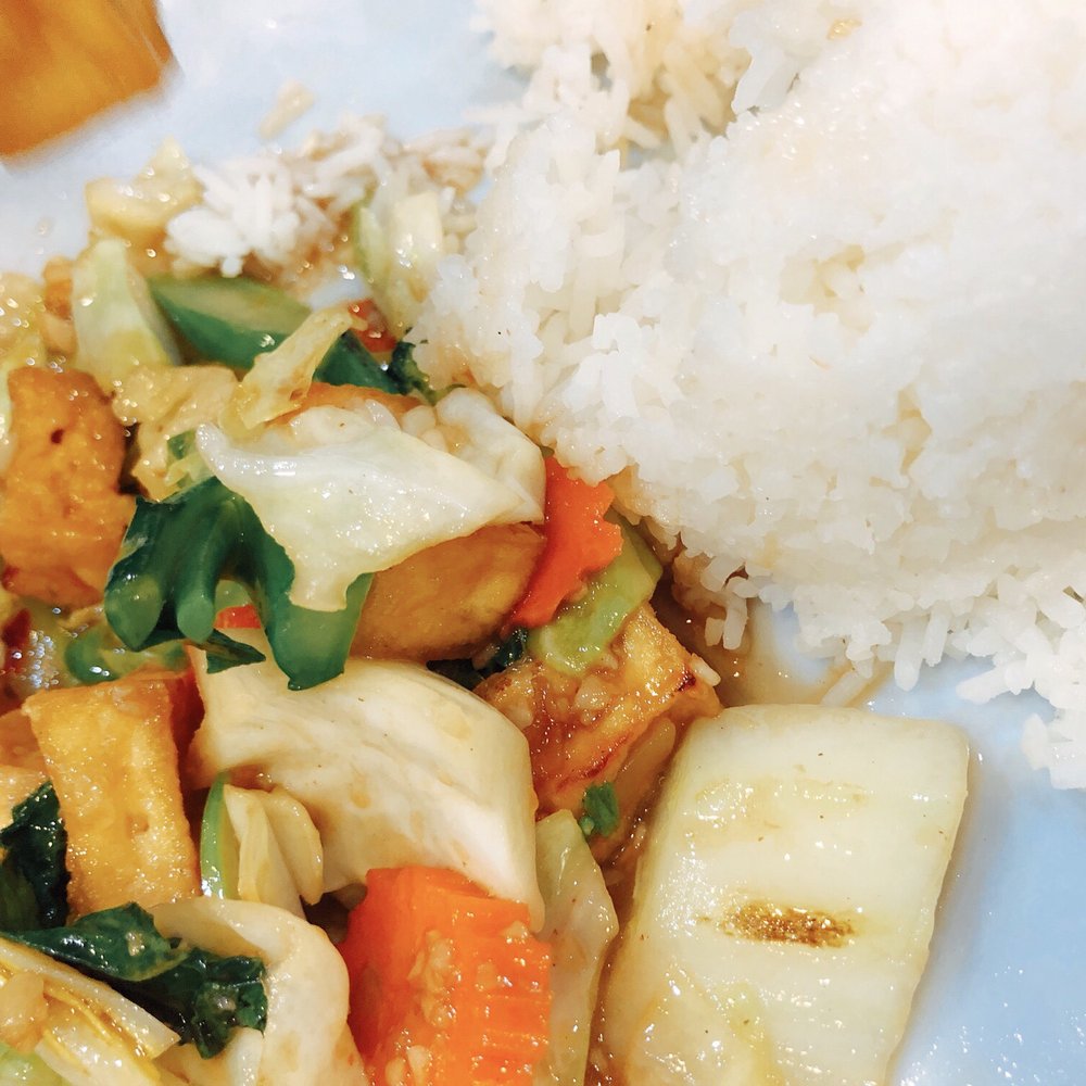 Ontar Thai Restaurant - Fried mix Vegetables with rice. (No meat) - Thai Near Me - Ontario, California Ontar Thai Restaurant - Fried mix Vegetables with rice. (No meat) - Thai Near Me - Ontario, California