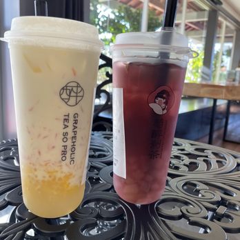 Grapeholic - Mango Pomelo Sago / Grape & Tea Jelly / - Coffee & Tea Near Me - Millbrae, California