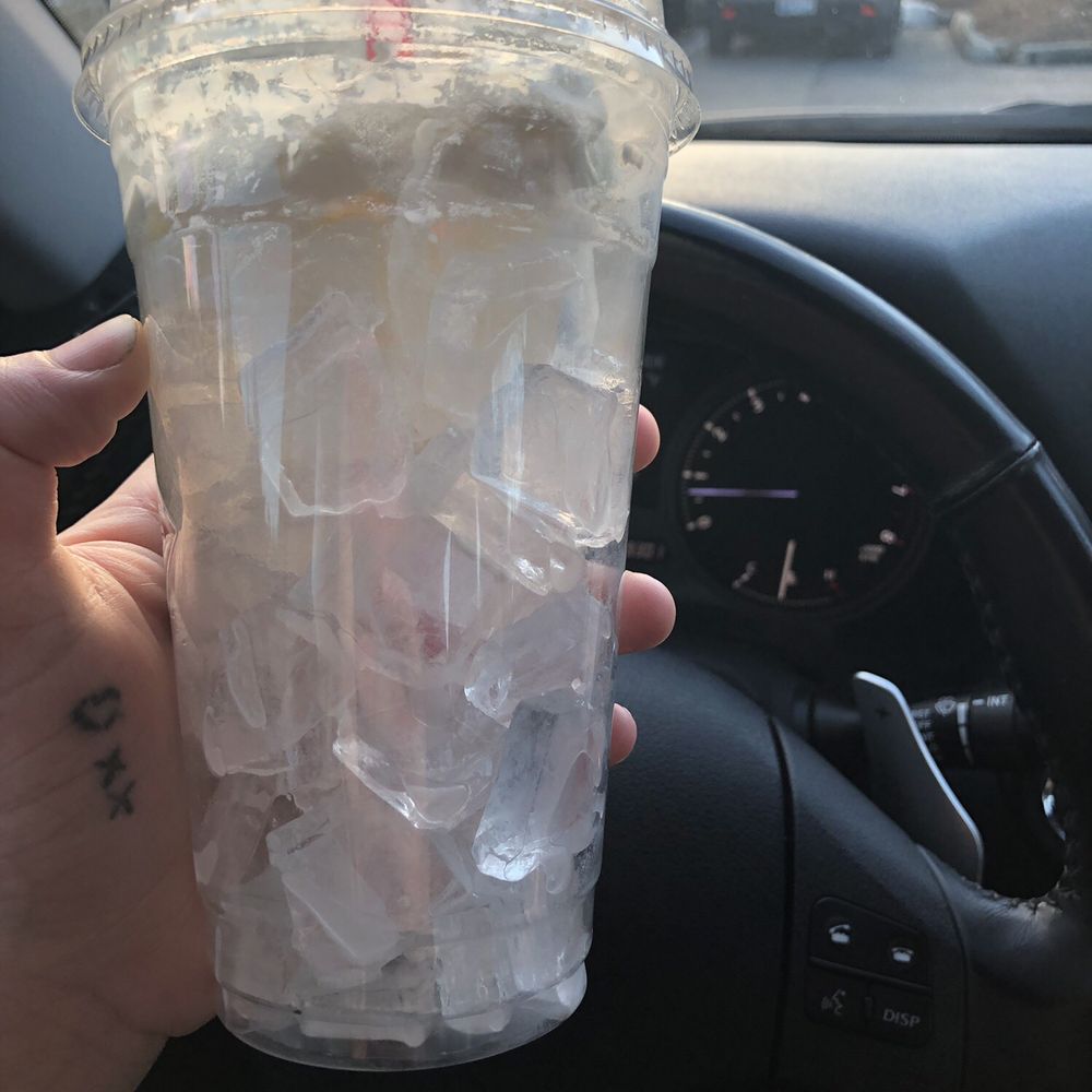 Italian Red Bull soda. There's so much ice in there I felt like I got ripped off hella. Italian Red Bull soda. There's so much ice in there I felt like I got ripped off hella.