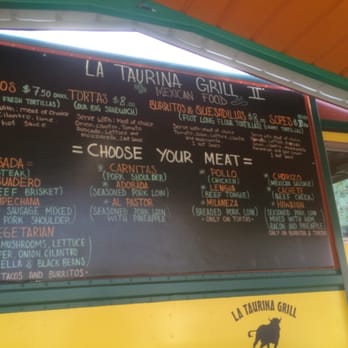 La Taurina Grill - Menu - Food Trucks Near Me - Harrisonburg, Virginia