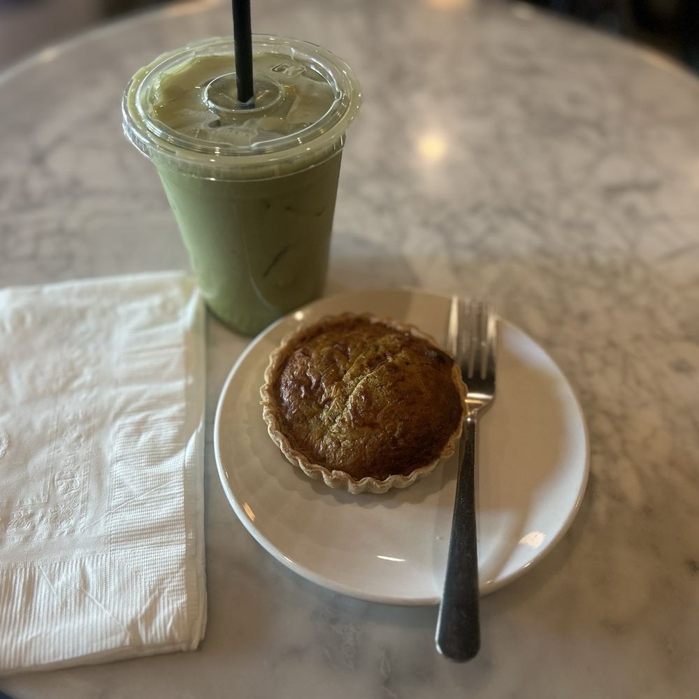 Dark Hall Coffee - Matcha and Tomato Pesto Quiche - Coffee & Tea Near Me - Phoenix, Arizona Dark Hall Coffee - Matcha and Tomato Pesto Quiche - Coffee & Tea Near Me - Phoenix, Arizona
