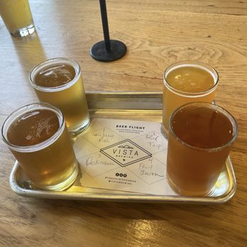 Vista Brewing - Beer flight - Breweries Near Me - Driftwood, Texas Vista Brewing - Beer flight - Breweries Near Me - Driftwood, Texas