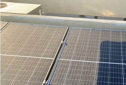 Solar Panel Cleaning - We employ a top-notch water-fed pole and cleaning system that filters water through a three-stage process to achieve 0 TDS. This system is used to rinse and clean your solar panels, ensuring they operate at maximum capacity.