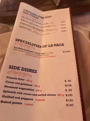 Menu photo 7 La Vaca Argentina Puerto Vallarta, JAL