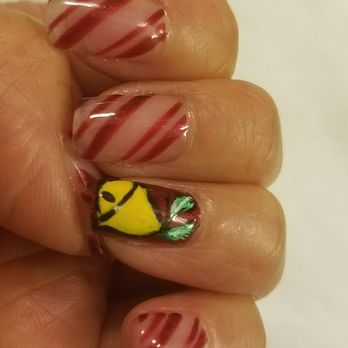 Linda's Threading & Nails - Candy cane & a Christmas bell...til'de season! - Nail Salons Near Me - Monterey Park, California