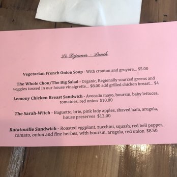 Petit Chou - Lunch menu - Breakfast & Brunch Near Me - Atlanta, Georgia