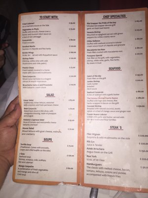 Menu photo 2 Roberto's Puerto Vallarta, JAL
