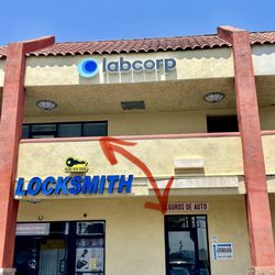 Labcorp - Lab upstairs, Enter thru door by Locksmith Not sure if elevator available?? Didn't see one