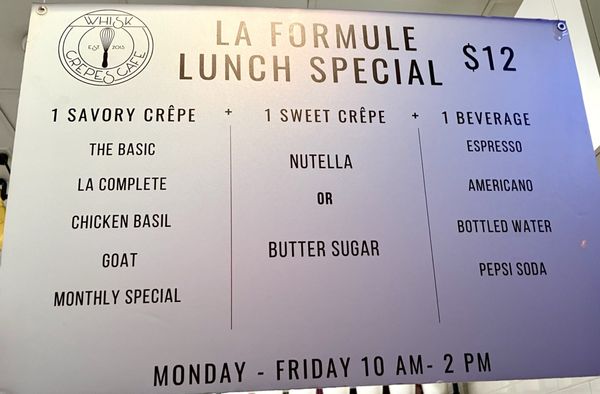 Menu photo 2 Whisk Crepes Cafe Plano, TX Menu photo 2 Whisk Crepes Cafe Plano, TX