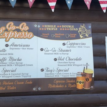 Go-Go Espresso - menu - Coffee & Tea Near Me - West Yellowstone, Montana