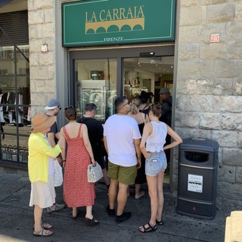 La Carraia - Short line outside. - Ice Cream & Frozen Yogurt Near Me - Florence, FI La Carraia - Short line outside. - Ice Cream & Frozen Yogurt Near Me - Florence, FI