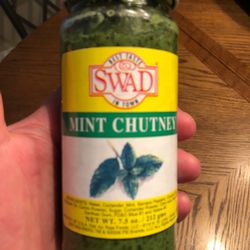 Mint blast  for your Indian dish. Little sweet but really has a spicy yet fresh impact. Delish.