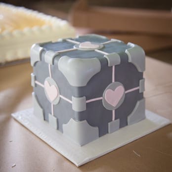 Cake Works - The grooms companion cube cake with the lilikoi chiffon in the background - Bakeries Near Me - Honolulu, Hawaii Cake Works - The grooms companion cube cake with the lilikoi chiffon in the background - Bakeries Near Me - Honolulu, Hawaii