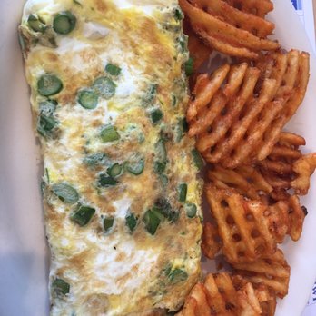 Rick's Breakfast House - Asparagus, cheese, tomato omelette with waffle potatoes - Breakfast & Brunch Near Me - Sea Isle City, New Jersey Rick's Breakfast House - Asparagus, cheese, tomato omelette with waffle potatoes - Breakfast & Brunch Near Me - Sea Isle City, New Jersey