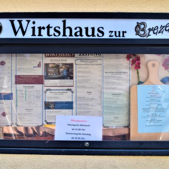 Wirtshaus zur Brezel - Menu Board - Bavarian Near Me - Ulm, BW