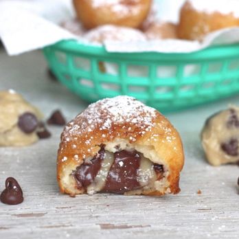 Man vs Fries - a basket of chocolate chip doughnuts - Food Delivery Services Near Me - Arlington, Virginia Man vs Fries - a basket of chocolate chip doughnuts - Food Delivery Services Near Me - Arlington, Virginia