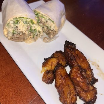 Gallo - Steak Caesar Wrap with fried plantains was flavorful! - Latin American Near Me - Patchogue, New York