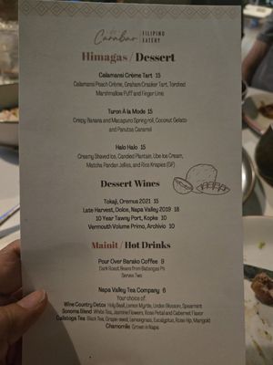Menu photo 5 Carabao Napa, CA