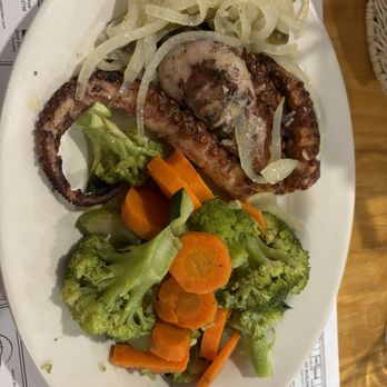The Royal Grille - Octopus (with just veggies) - Portuguese Near Me - New Bedford, Massachusetts The Royal Grille - Octopus (with just veggies) - Portuguese Near Me - New Bedford, Massachusetts