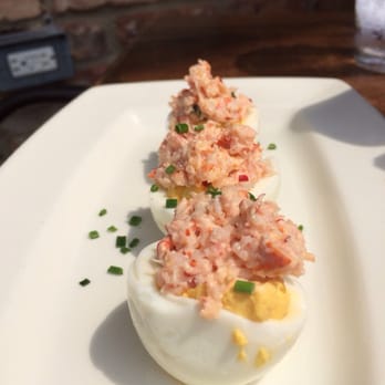 Crosby's Kitchen - Lobster Deviled Eggs - American Near Me - Chicago, Illinois Crosby's Kitchen - Lobster Deviled Eggs - American Near Me - Chicago, Illinois