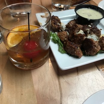 MacKenzie River Pizza, Grill & Pub - Smokie Old Fashioned with the Black and Blue steak bites, OMG it is wonderful!  Stop in and try it today!  Great service and atmosphere, too - Pizza Near Me - Sioux Falls, South Dakota