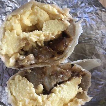 Guisados Venice - Breakfast burrito - Potato and eggs served with salsa and queso amarillo. - Tacos Near Me - Los Angeles, California