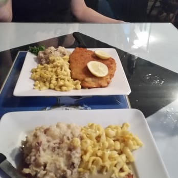 The Heidelberg - Top: the cream cheese deliciousness (don't remember name) bottom: the Jager schnitzel also delicious - German Near Me - Helen, Georgia