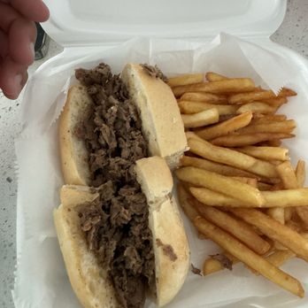 Beachcomber Trading Post Restaurant - Philly Cheesesteak (they forgot the cheese) - Breakfast & Brunch Near Me - Englewood, Florida Beachcomber Trading Post Restaurant - Philly Cheesesteak (they forgot the cheese) - Breakfast & Brunch Near Me - Englewood, Florida