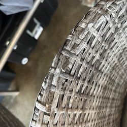 Nebraska Furniture Mart - Dallas-Fort Worth Store - Broken wicker plastic