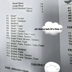 Issaquah Pho - Menu as of 2025.01.27
