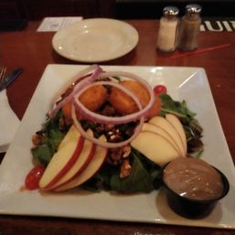 One of The Kettle's Great Salads. Apples, Walnuts, Goat Cheese, Greens. A twist on the Waldorf Salad and as good as it looks! One of The Kettle's Great Salads. Apples, Walnuts, Goat Cheese, Greens. A twist on the Waldorf Salad and as good as it looks!